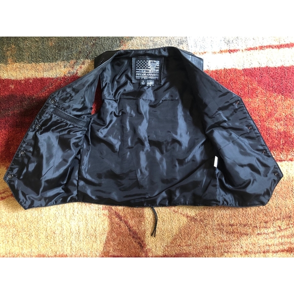 Dream Apparel Biker Leather Vest - Picture 3 of 5